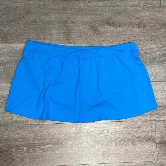 NWOT Lands’ End Turquoise Swim Skirt Tummy Control 26W/P - Picture 10 of 11
